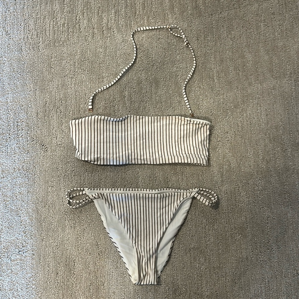 Kendall and Kylie Striped Bikini